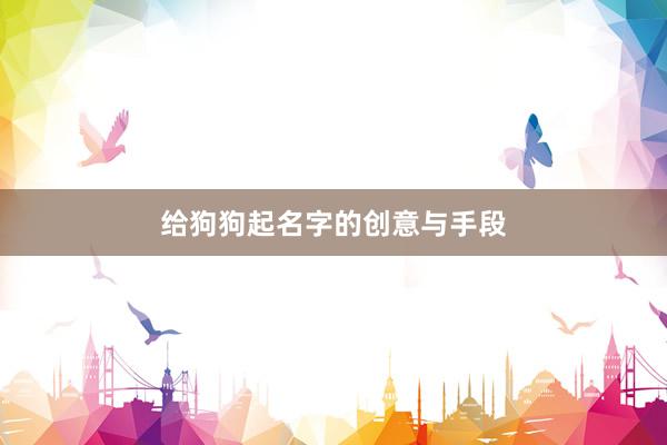给狗狗起名字的创意与手段